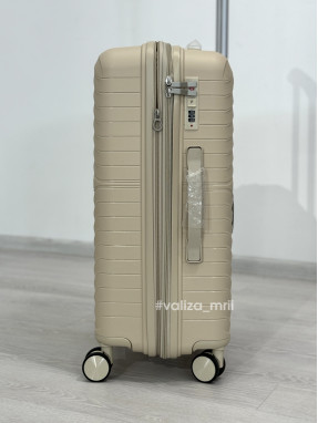 Валіза з поліпропілену - середній розмір - 013 - бежевий