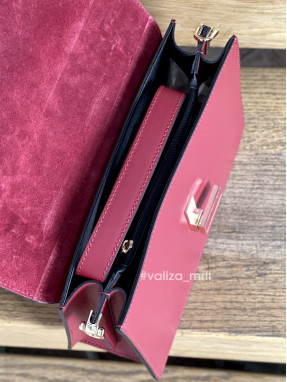 Сумка крос-боді шкіряна Італія - Ruby - темно червоний