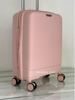 Чемодан из полипропилена - ручная поклажа - 081 - розовый