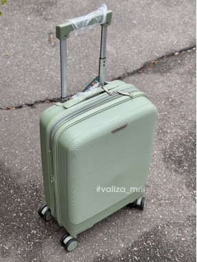 Чемодан из полипропилена - ручная поклажа - 081 - фисташка