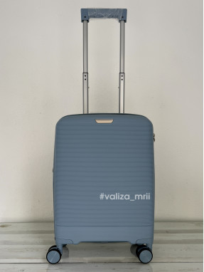 Валіза з поліпропілену - ручна поклажа - 081 - блакитний
