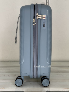 Чемодан из полипропилена - ручная поклажа - 081 - голубой