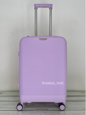 Валіза з поліпропілену - середній розмір - 081 - ліловий