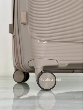 Валіза з поліпропілену - середній розмір - 081 - шампань