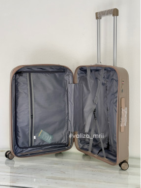 Валіза з поліпропілену - середній розмір - 081 - шампань