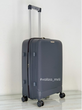 Валіза з поліпропілену - середній розмір - 081 - графіт