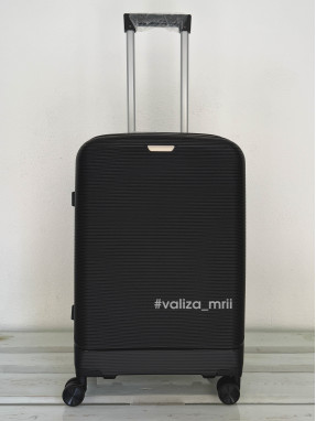 Чемодан из полипропилена - средний размер - 081 - черный