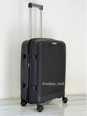 Валіза з поліпропілену - середній розмір - 081 - чорний