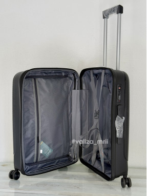Валіза з поліпропілену - середній розмір - 081 - чорний