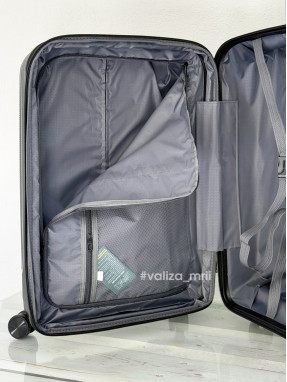 Валіза з поліпропілену - середній розмір - 081 - чорний