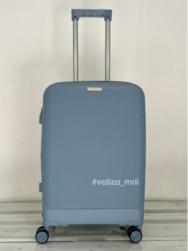Валіза з поліпропілену - середній розмір - 081 - блакитний