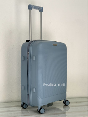 Валіза з поліпропілену - середній розмір - 081 - блакитний