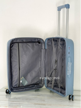 Валіза з поліпропілену - середній розмір - 081 - блакитний