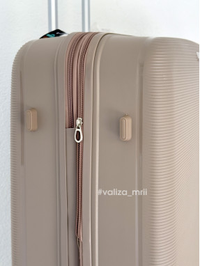 Валіза з поліпропілену - великий розмір - 081 - шампань