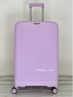 Валіза з поліпропілену - великий розмір - 081 - ліловий