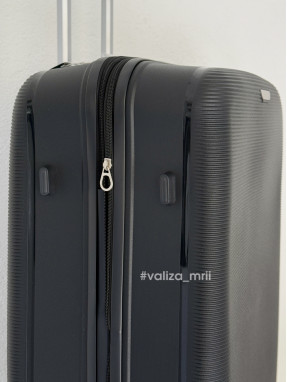 Валіза з поліпропілену - великий розмір - 081 - чорний