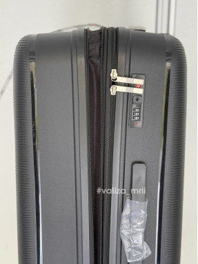 Валіза з поліпропілену - великий розмір - 081 - чорний