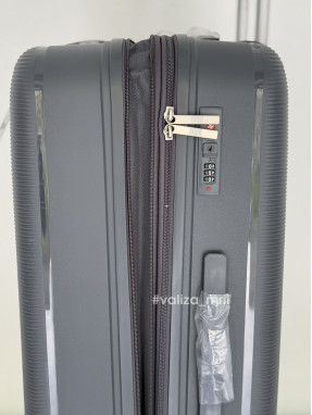 Чемодан из полипропилена - большой размер - 081- графит