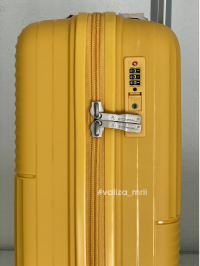 Валіза Snowball 20403 - ручна поклажа - жовтий