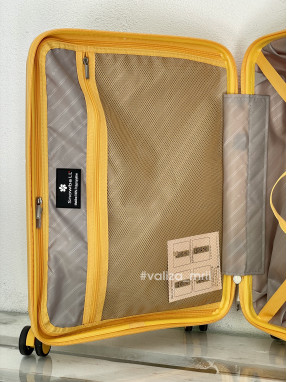 Валіза Snowball 20403 - ручна поклажа - жовтий