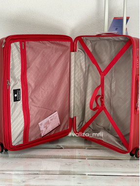 Валіза Snowball 20403 - середній розмір - червоний