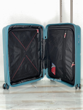 Чемодан Airtex Paris 249 - ручная кладь - бирюзовый