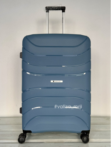 Валіза Worldline 288 - великий розмір - сіро-синій