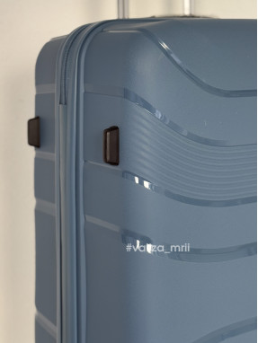 Валіза Worldline 288 - великий розмір - сіро-синій