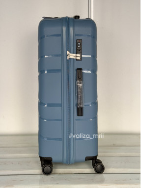 Валіза Worldline 288 - великий розмір - сіро-синій