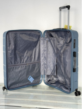 Валіза Worldline 288 - великий розмір - сіро-синій