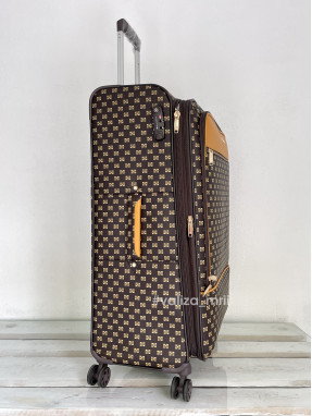 Валіза з екошкіри Snowball 39204 - великий розмір - коричнева