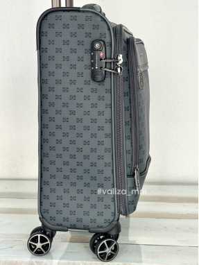 Валіза з екошкіри Snowball 39204 - ручна поклажа - чорний