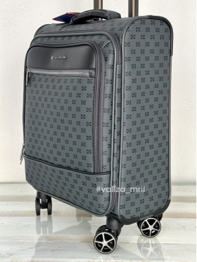 Валіза з екошкіри Snowball 39204 - ручна поклажа - чорний