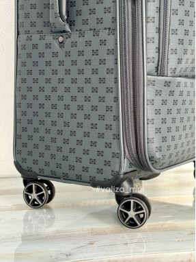 Валіза з екошкіри Snowball 39204 - великий розмір - чорний