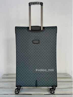 Валіза з екошкіри Snowball 39204 - великий розмір - чорний