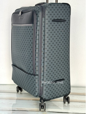 Валіза з екошкіри Snowball 39204 - великий розмір - чорний