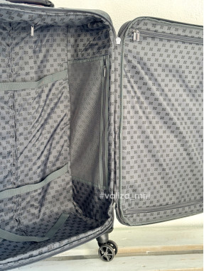 Валіза з екошкіри Snowball 39204 - великий розмір - чорний