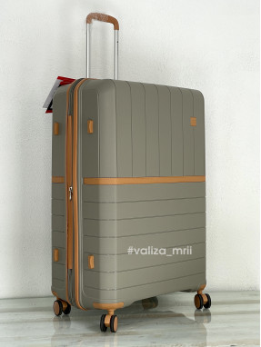 Чемодан Snowball 49403 - большой размер - бежевый