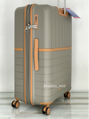 Чемодан Snowball 49403 - большой размер - бежевый