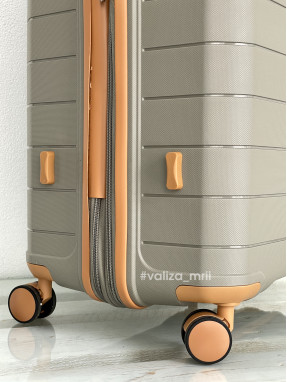 Чемодан Snowball 49403 - большой размер - бежевый