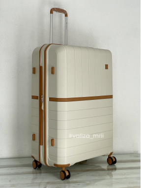 Чемодан Snowball 49403 - большой размер - молочный