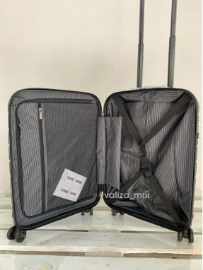 Чемодан Snowball 61303 - ручная кладь - чёрный