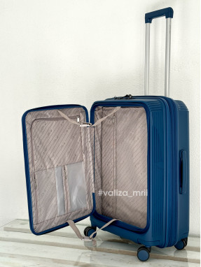 Чемодан Airtex Paris 647 - средний размер - синий