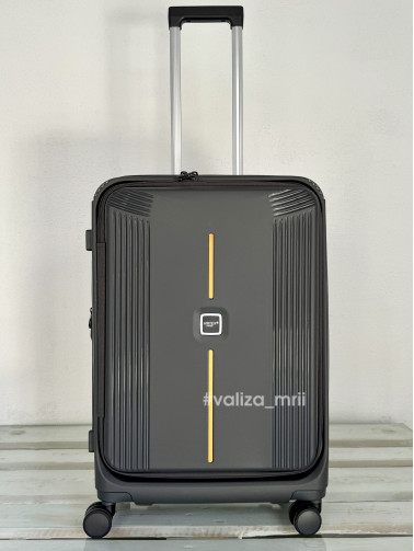 Валіза Airtex Paris 647 - середній розмір - сірий