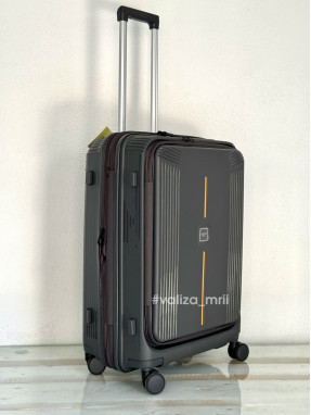 Валіза Airtex Paris 647 - середній розмір - сірий