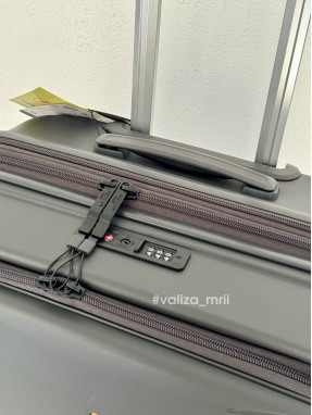 Валіза Airtex Paris 647 - середній розмір - сірий