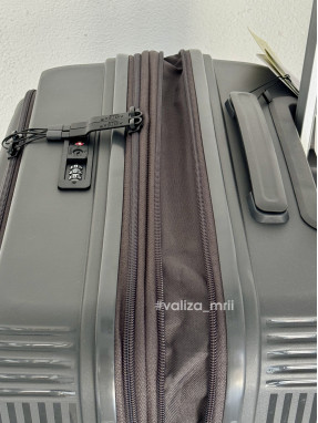 Валіза Airtex Paris 647 - середній розмір - сірий