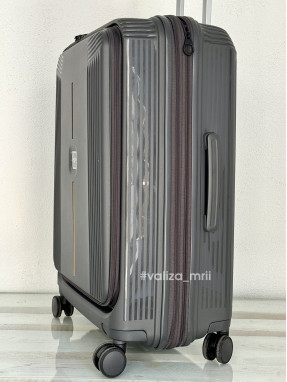 Валіза Airtex Paris 647 - середній розмір - сірий