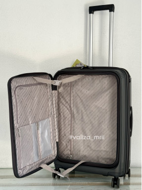 Валіза Airtex Paris 647 - середній розмір - сірий