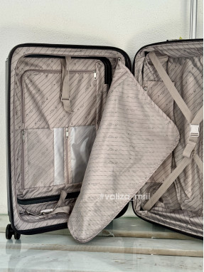 Валіза Airtex Paris 647 - середній розмір - сірий